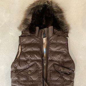 Brown Bomber Vest